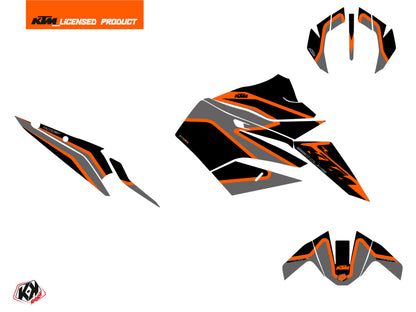 KTM Duke 890 R Street Bike Storm Grafikkit Schwarz Orange