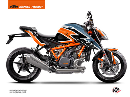 KTM Super Duke 1290 R Street Bike Storm Graphic Kit Orange Blue