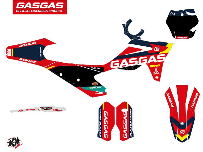 GASGAS MC 125 Dirt Bike SX-K21 Graphic Kit Red
