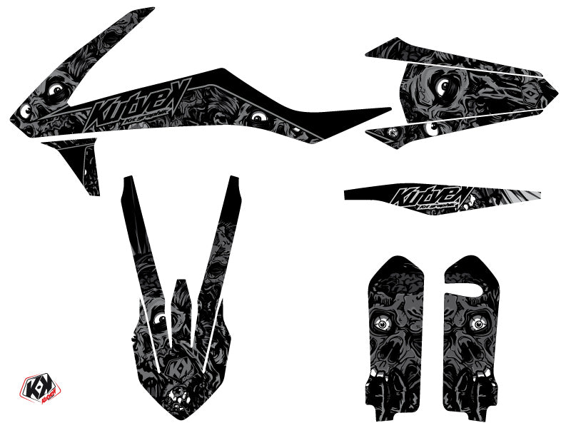 KTM 125 SX Dirt Bike Zombies Dark Graphic Kit Black