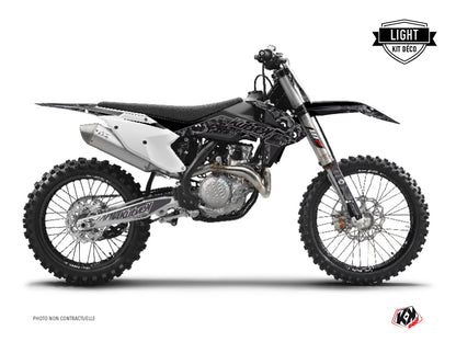 KTM 250 SXF Dirt Bike Zombies Dark Graphic Kit Black LIGHT - Light versie