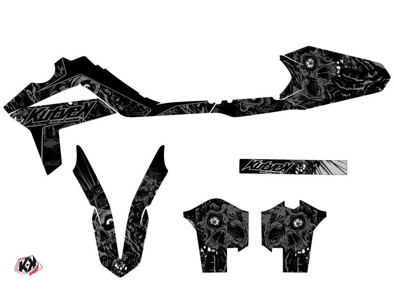 GASGAS ECF Dirt Bike Zombies Dark Graphic Kit Black
