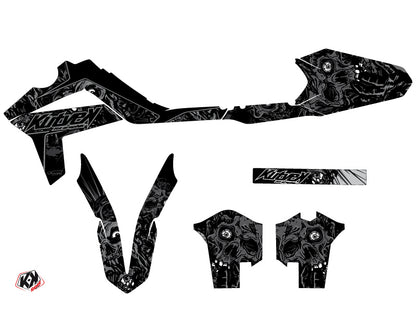 GASGAS ECF Dirt Bike Zombies Dark Grafik-Kit Schwarz