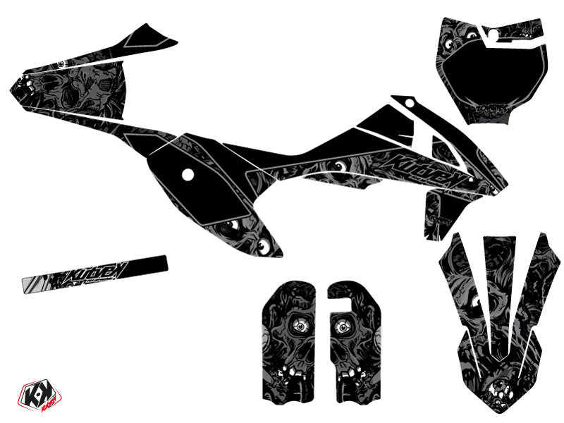 KTM 50 SX Dirt Bike Zombies Dark Graphic Kit Black