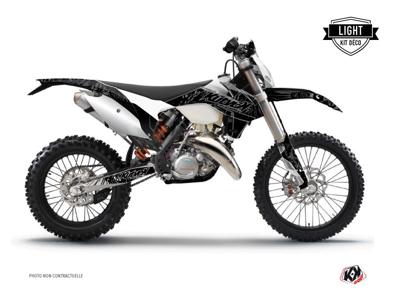 KTM EXC-EXCF Dirt Bike Zombies Dark Graphic Kit Black LIGHT - Light versie