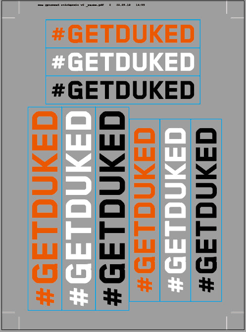 #GETDUKED Sticker Kit