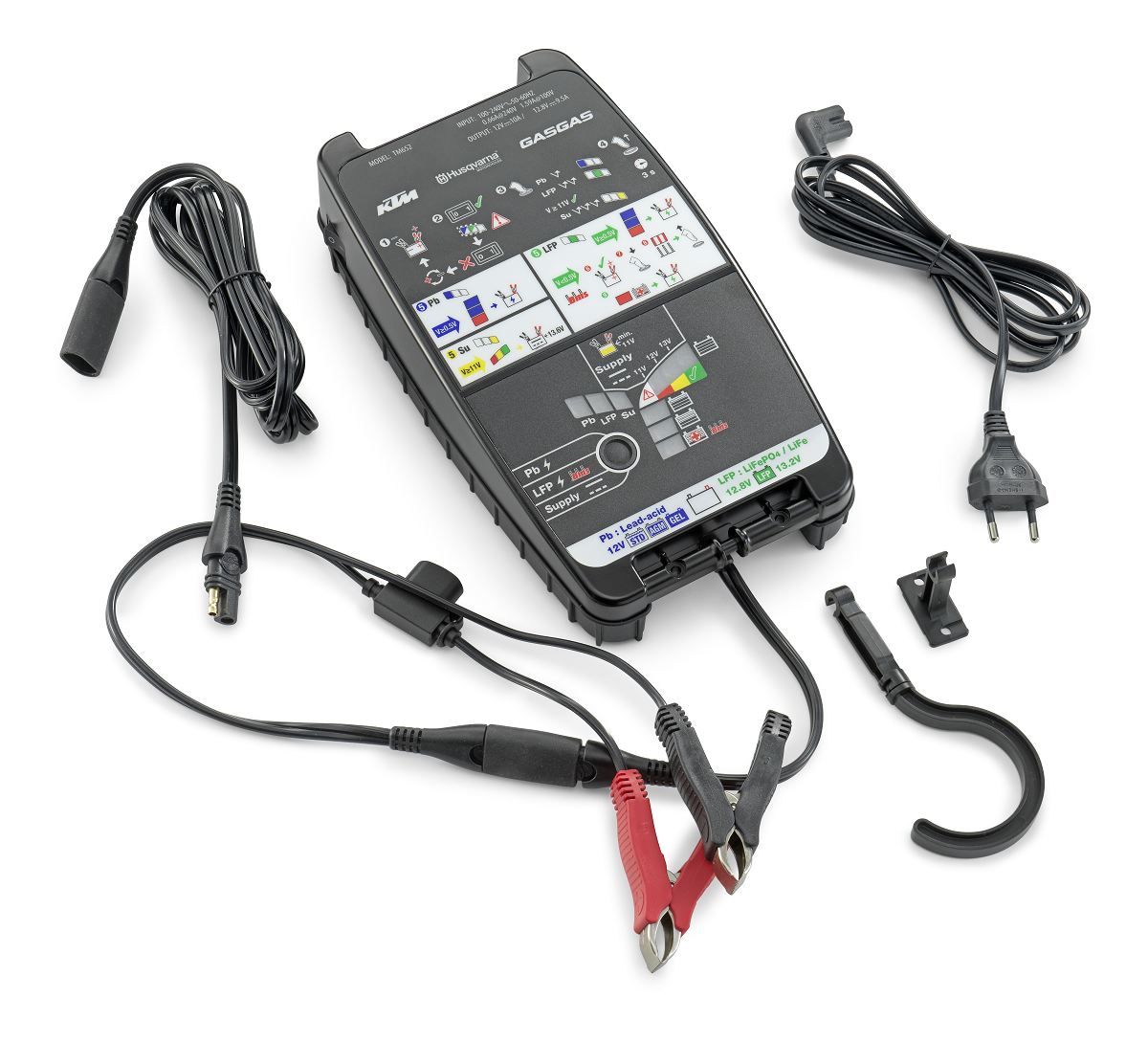 Battery charging and testing unit