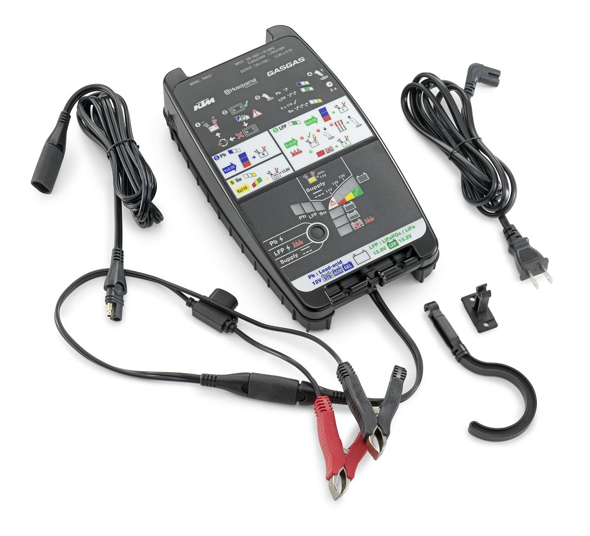 Battery charging and testing unit