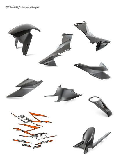 KTM Carbon fairing kit 1290 SUPER DUKE R 20-23