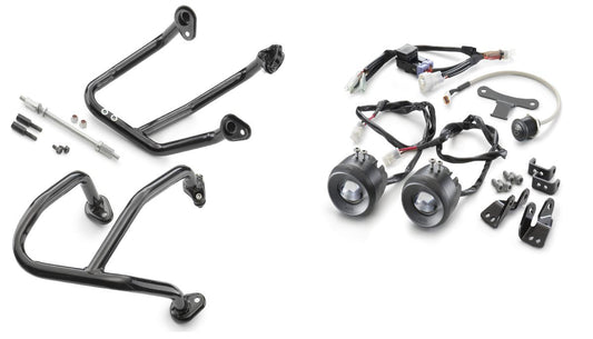 Crash bar supplementary headlight kit 250-390 ADVENTURE  22-24