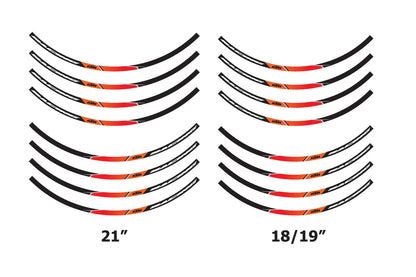 KTM Wheel rim sticker kit